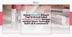 Compas Market Insight Dashboard: Brand Wardah Pimpin Top 10 Brand Lokal Kategori Lipstik dengan Market Share Tertinggi, 10,6% di E-commerce