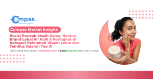 Top 10 brand lokal kategori pelembab wajah di ShopTokopedia Q2 2026 dengan posisi pertama tetap sama dan Labore naik lima peringkat ke Top 3.